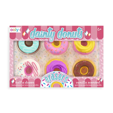 Pachnące gumki do ścierania - Słodkie Pączki Dainty Donuts / Ooly 112-078
