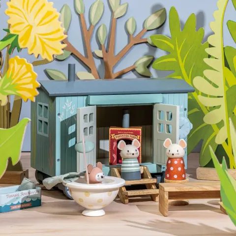 Chatka na kółkach dla myszek / Tender Leaf Toys