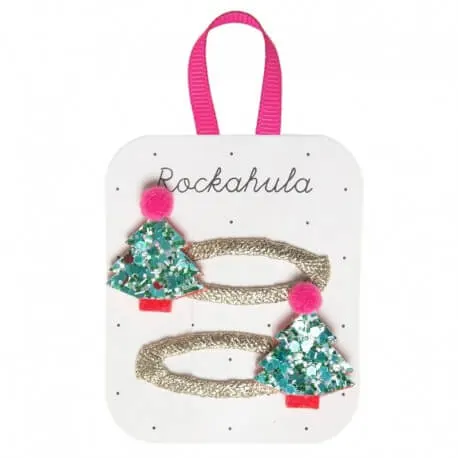 Spinki do włosów Glitter Xmas Tree / Rockahula X422