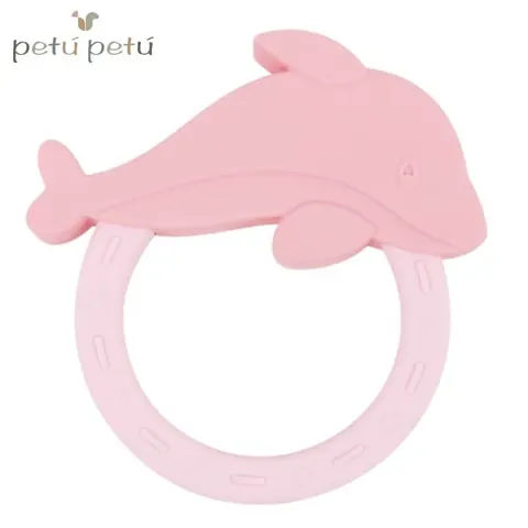 Gryzak silikonowy Dolphin Rose / Petú
