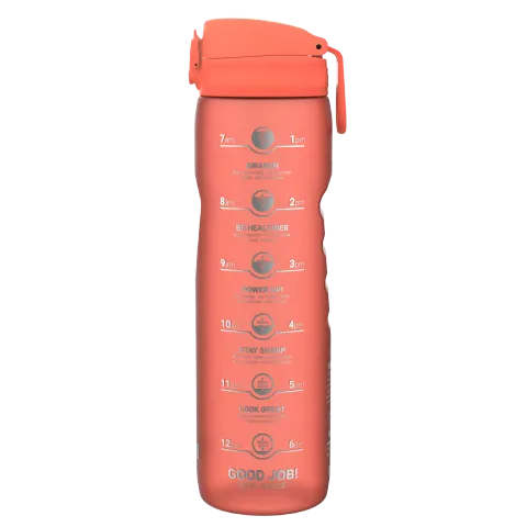 Butelka ION8 BPA Free 1l Coral Motivator / I8RF1000PCMOT