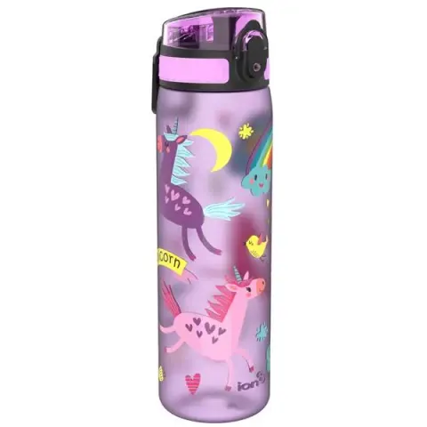 Wąska butelka na napoje - Jednorożce, 500ml / ION8® I8500FPPUNIC