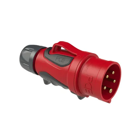Wtyczka przenośna 32A 5P 400V 6h IP44/54 czerwona, WP325 GRIP; 0253-6 PCE