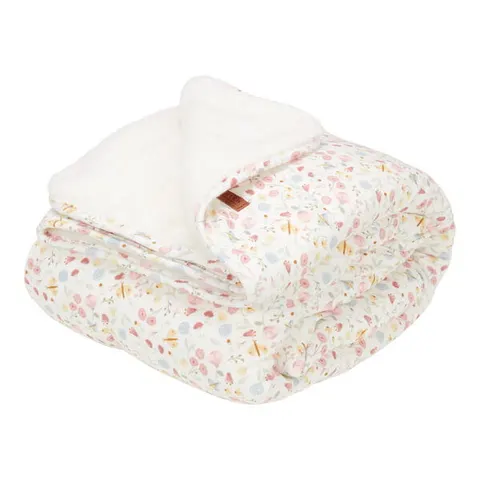 Ocieplany kocyk 100 x 70 cm Flowers & Butterflies / Little Dutch