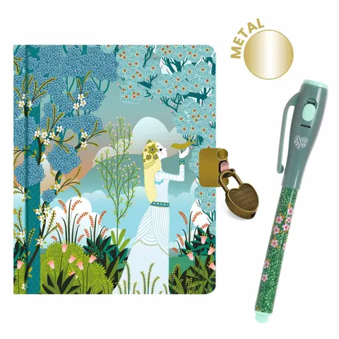 Mini pamiętnik CHARLOTTE z magicznym długopisem / Djeco DD03652