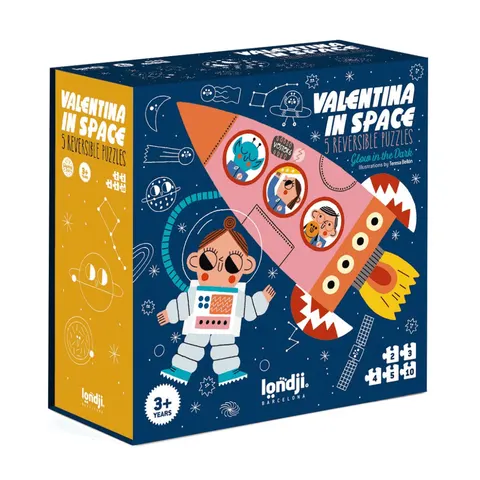Puzzle progresywne dla dzieci - Walentyna w kosmosie / Londji PZ008