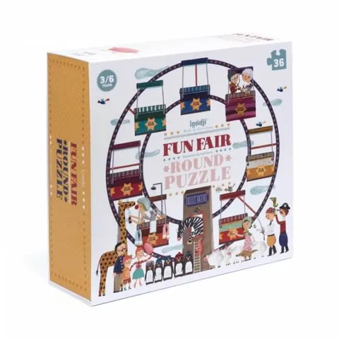 Puzzle dla dzieci - Fun Fair, Radosna Przejażdżka / Londji PZ347U