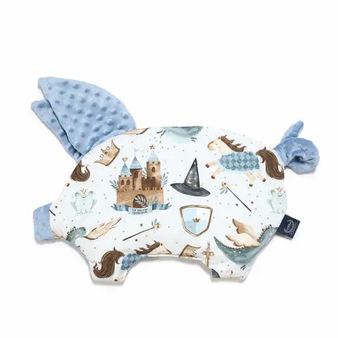 Płaska podusia Sleepy Pig - PRINCE, WIND BLUE / La Millou