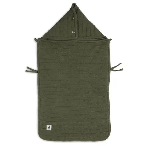 Śpiworek oddychający do wózka i fotelika Pure Knit Leaf Green / Jollein