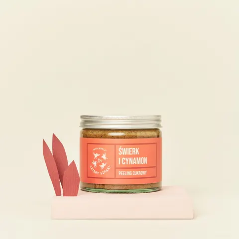 Świerk i Cynamon - peeling cukrowy, 250 ml / Mydlarnia Cztery Szpaki