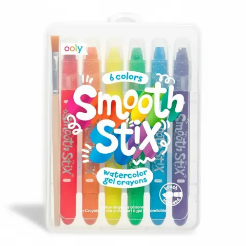 Kredki Żelowe Akwarelowe, Smooth Stix 6 szt. / Ooly 133-090