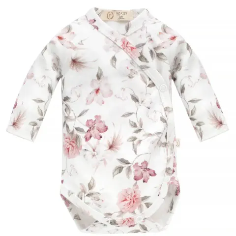 Body organic cotton - BOHO FLOWERS PINK / YOSOY