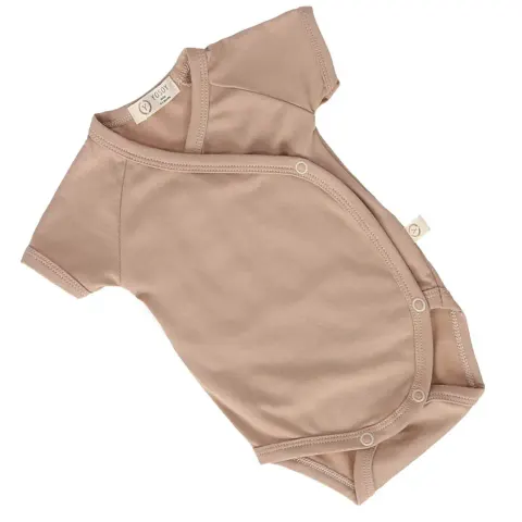 Body bambusowe eco premium krótki rękaw - BEIGE / YOSOY