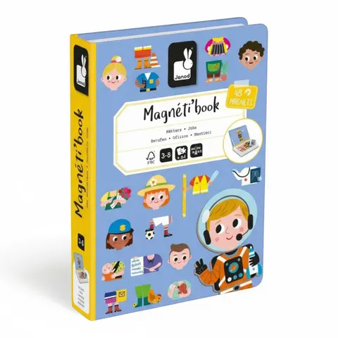 Magnetyczna układanka Zawody Magnetibook, Janod