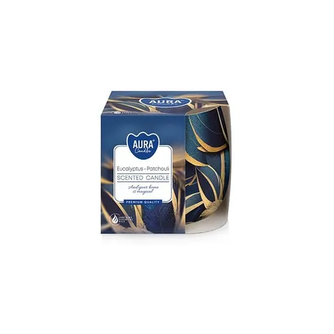 BISPOL AURA Świeca zapachowa w szkle SN71S-60 EKUALIPTUS-PACZULA, 100 g