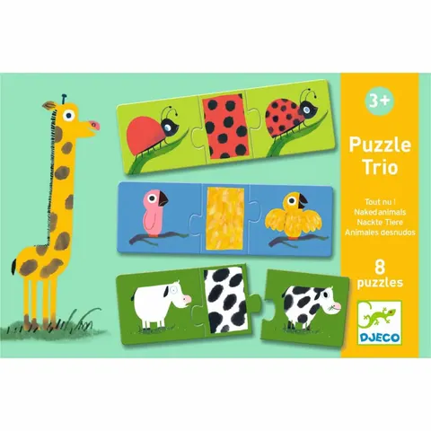 Puzzle Trio - UBIERZ ZWIERZĄTKO / Djeco DJ08186