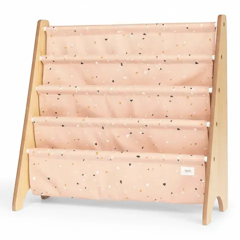 3 Sprouts Stojak na Książki Terrazzo Clay