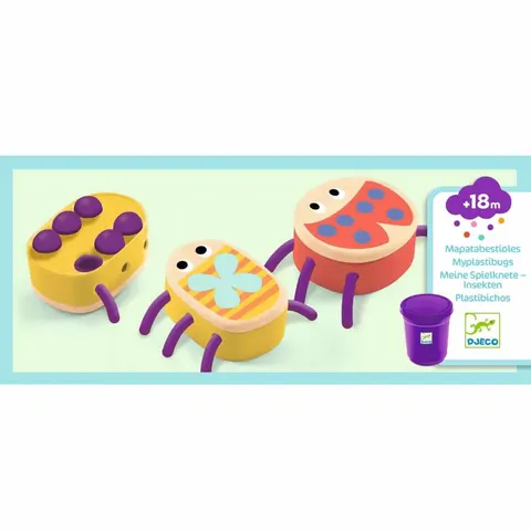 Zestaw z masą plastyczną ROBACZKI 18m+ / Djeco DJ09033