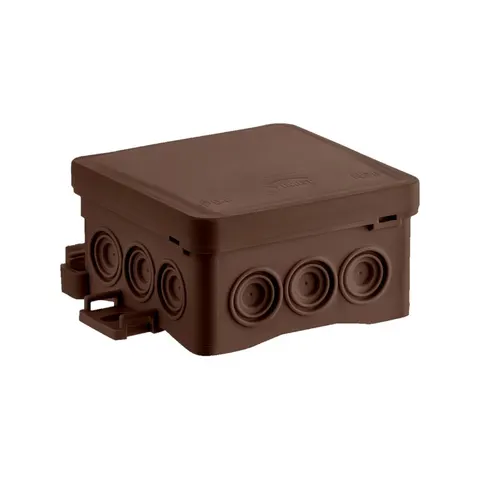 NS6 puszka naścienna fastbox 85x85x40mm IP54 kolor Brązowy
