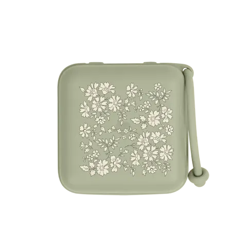 PACIFIER BOX 2w1: etui do smoczków oraz pojemnik do sterylizacji - capel sage / BIBS x LIBERTY