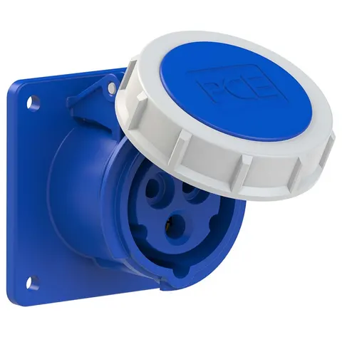 GNIAZDO TABLICOWE PROSTE POWER TWIST IP67 16A 230V 2P+Z 75x75mm