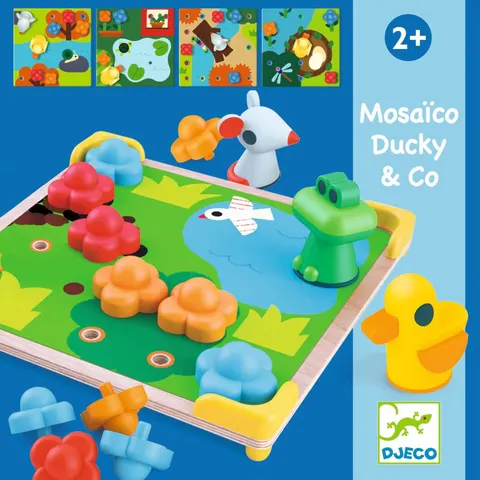 Mozaika DUCKY&CO - kolorowe obrazki / Djeco DJ08142