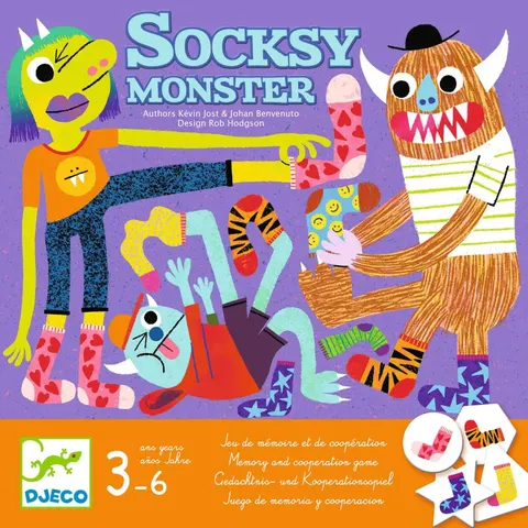 Gra planszowa Socksy Monster - Djeco