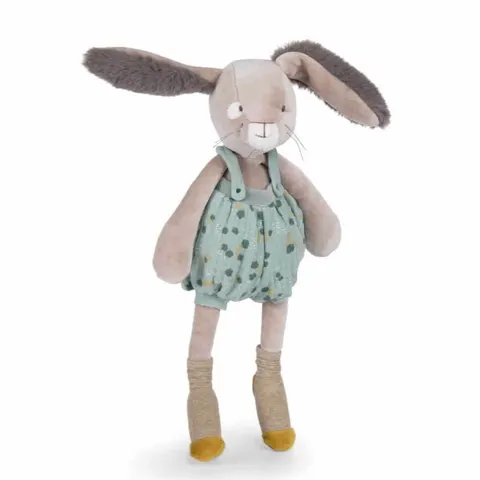 Królik w ogrodniczkach zielony / Moulin Roty 678024