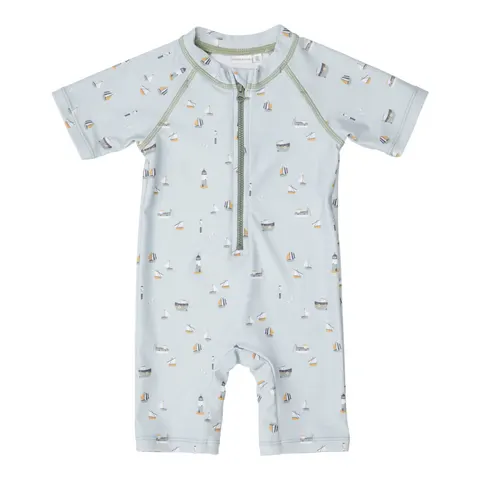 Swimsuit z rękawami Sailors Bay Olive / Little Dutch