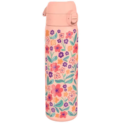 Stalowa butelka Double Wall - Rose Delicate Floral, 500ml / ION8® I8TS320GRY