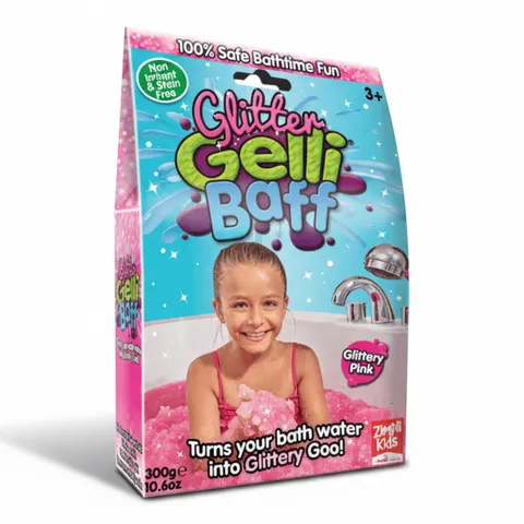 Magiczny proszek do kąpieli Gelli Baff Glitter - różowy, 300 g / Zimpli Kids