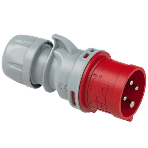 Wtyczka przenośna 32A 4P 400V 6h IP44 bezśrubowa czerwona, WP324 SHARK TT; 024-6TT PCE
