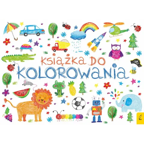 Książka do kolorowania z lwem / Wydawnictwo Wilga