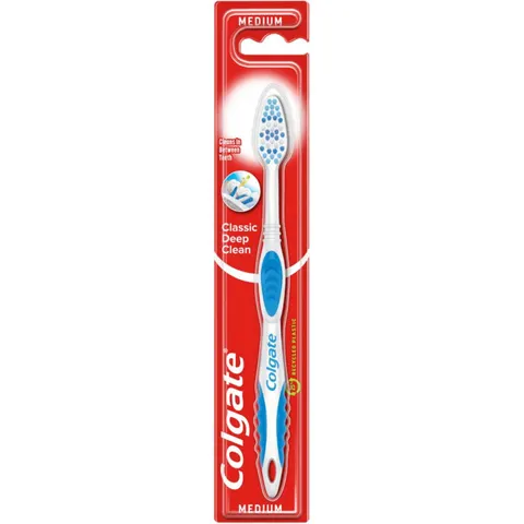 COLGATE CLASSIC DEEP CLEAN Szczoteczka do zębów ŚREDNIA, 1 szt