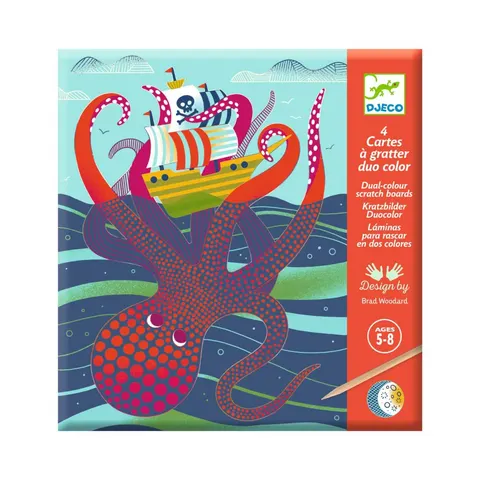 Wydrapywanka PODWODNY ŚWIAT / Djeco DJ09714