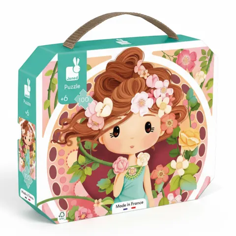 Puzzle w walizce Obraz inspirowany twórczością Muchy 100 elementów 6+ / Janod J02578