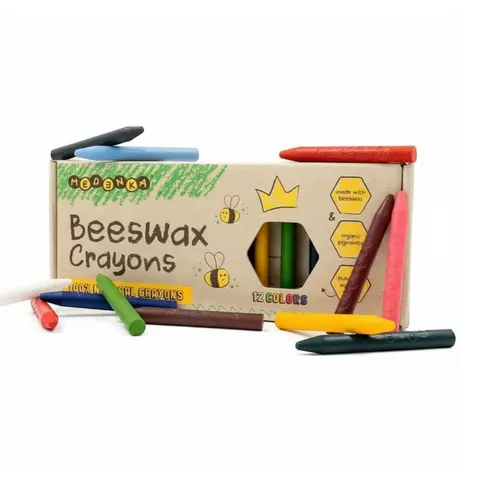 Kredki Medenka CLASSIC z wosku pszczelego 3+, 100% naturalne