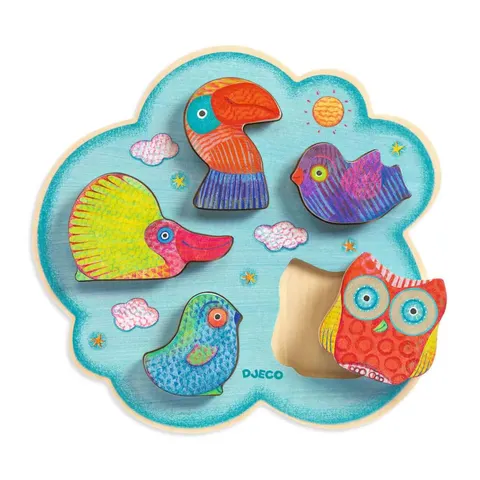 Drewniane puzzle TOUCANCO / Djeco DJ01067