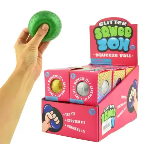 Sensoryczny gniotek z kulkami 7 cm / Robetoy