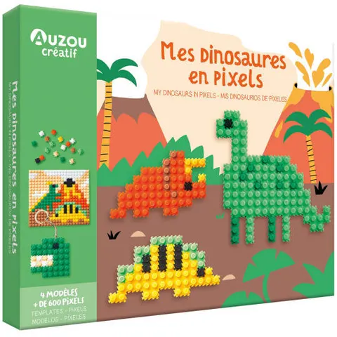 Auzou zestaw kreatywny piksele Dinozaury