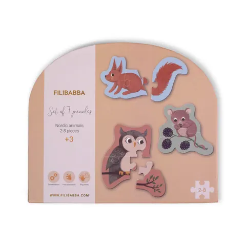 Puzzle - Nordic animals / Filibabba FI-02178