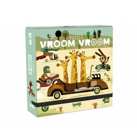 Puzzle dla dzieci - Wyścig, Vroom / Londji PZ566