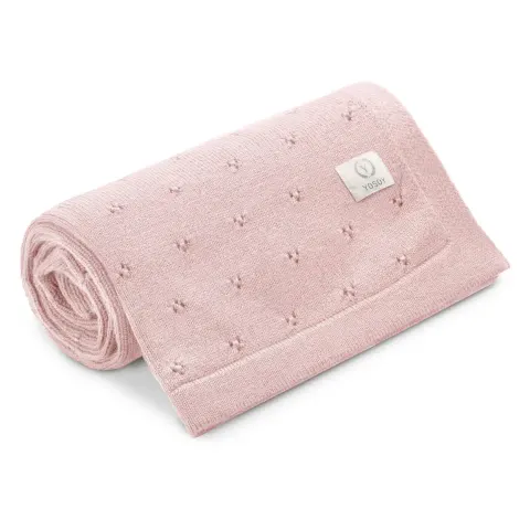 Koc bawełniany PARIS - powder pink / YOSOY