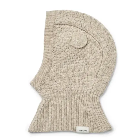 Kominiarka z wełny merino Oggy Balaclava - Sandy melange / Liewood