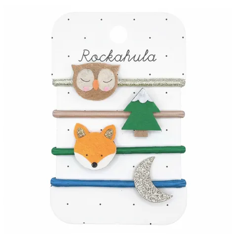 4 gumki do włosów Forest Friends / Rockahula Kids