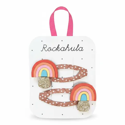 2 spinki do włosów Rainbow Toadstool / Rockahula Kids