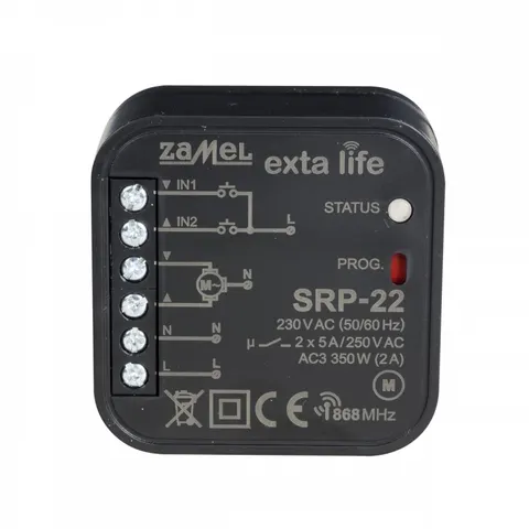 Sterownik rolet dopuszkowy dwukierunkowy, SRP-22; EXL10000003