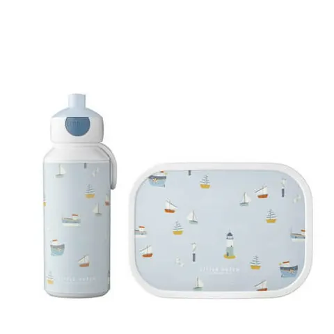 Zestaw lunch box + bidon Sailors Bay / Little Dutch x MEPAL