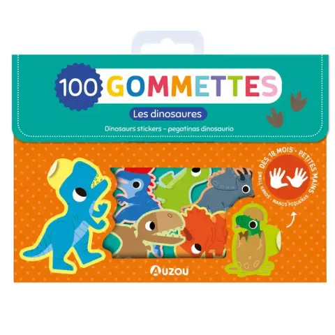 Auzou naklejki Dinozaury
