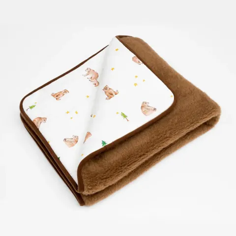 Kocyk dwustronny MERINO Bears / Layette